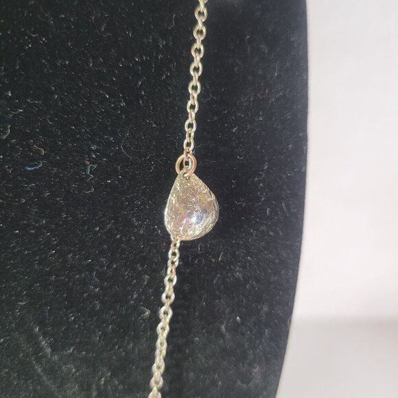 Stella & Dot Gold-Tone Modest Classic Chain Necklace With Teardrop Accents - Picture 2 of 4